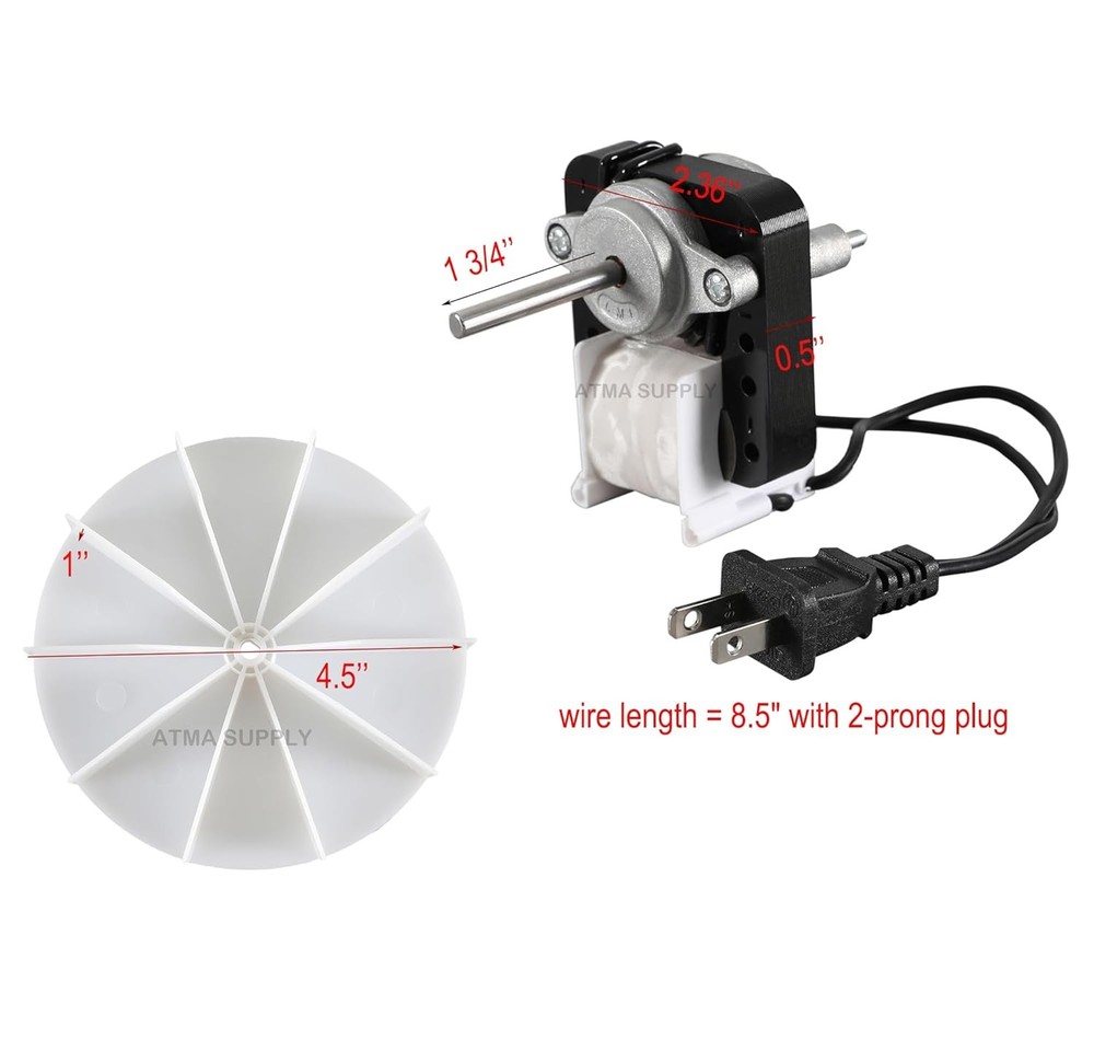 Bathroom Vent Fan Motor Replacement Kit
