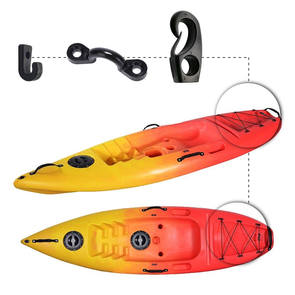 Deck Rigging Kit Accessory - 19.7 FT Bungee Cord with Deck Loops Tie Down Pad...