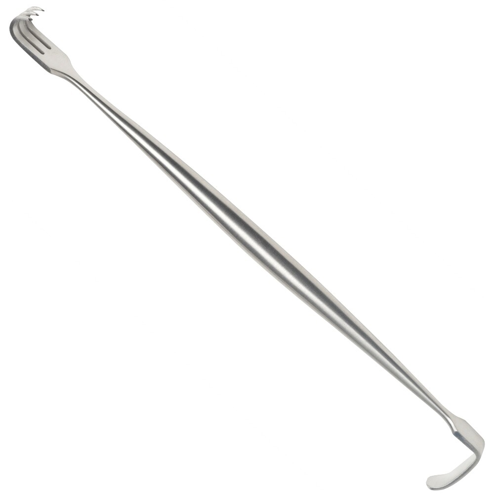Senn. Retractor, 6.5", Double Ended, Sharp, Premium