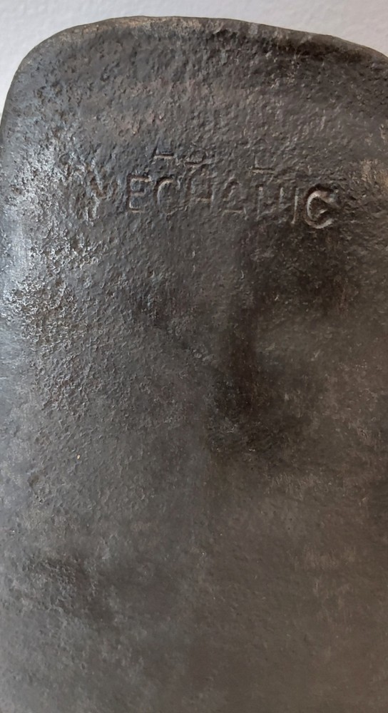 Old Master Mechanic Single Bit Axe Head (Stamped).