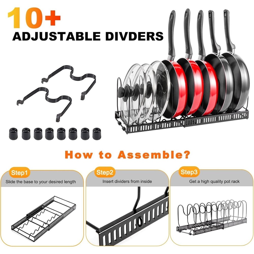 Pot Rack Organizer Dish Rack