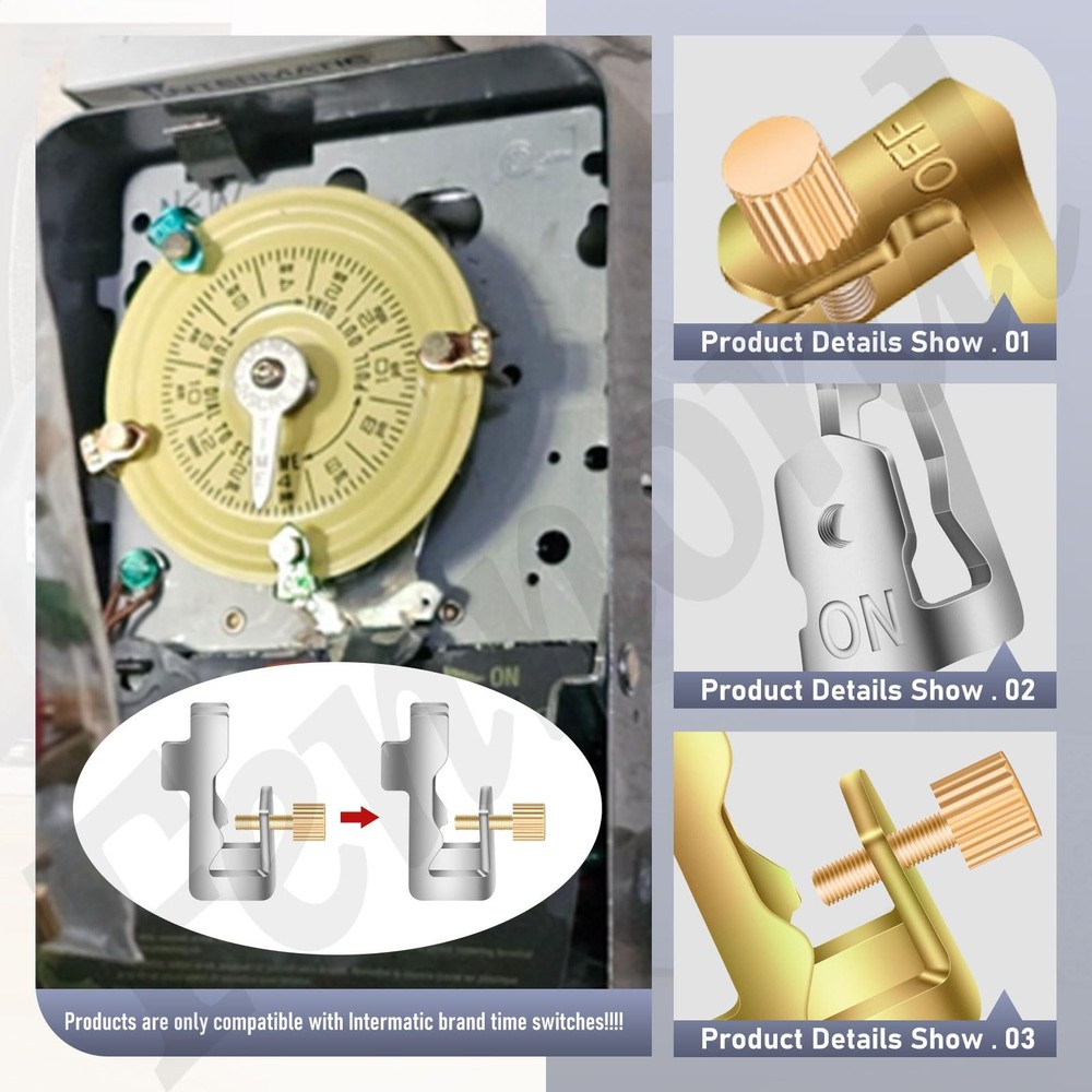 Time Switch Replacement Trippers Kit/Pool Timer On Off Red Green Gold Silver