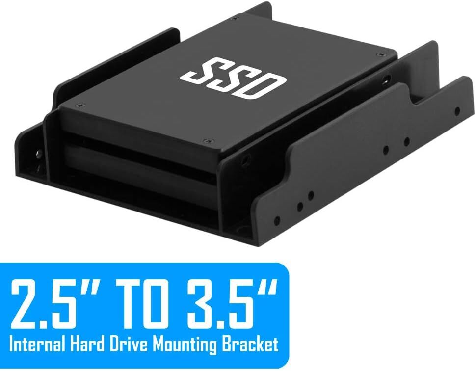 Kingwin SSD Hard Drive Mounting Kit Internal, Convert Any 2 x 2.5” Solid State