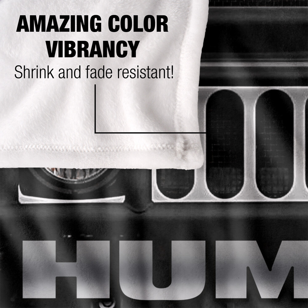 Hummer Front Facing Silky Touch Super Soft Throw Blanket