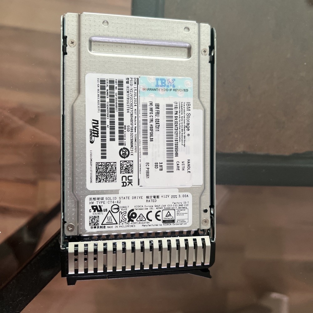 IBM storage 02AT311 3.8TB 2.5"  SSD Solid State Drive TYPE C74-42