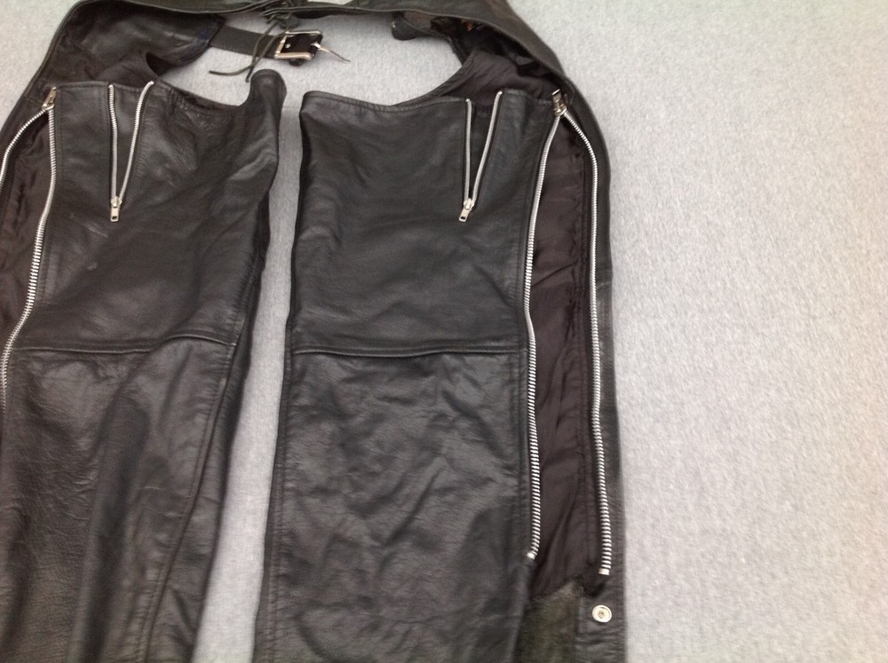 Xelement Leather Chaps, Size 40