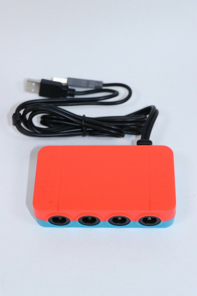 Nintendo Wii U Switch PC GameCube Controller Adapter TURBO NEON JOY-CON COLORS !