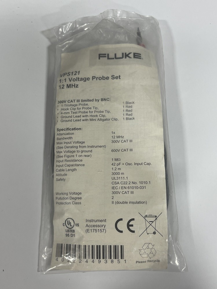 Fluke VPS 1:1 Voltage Probe Set