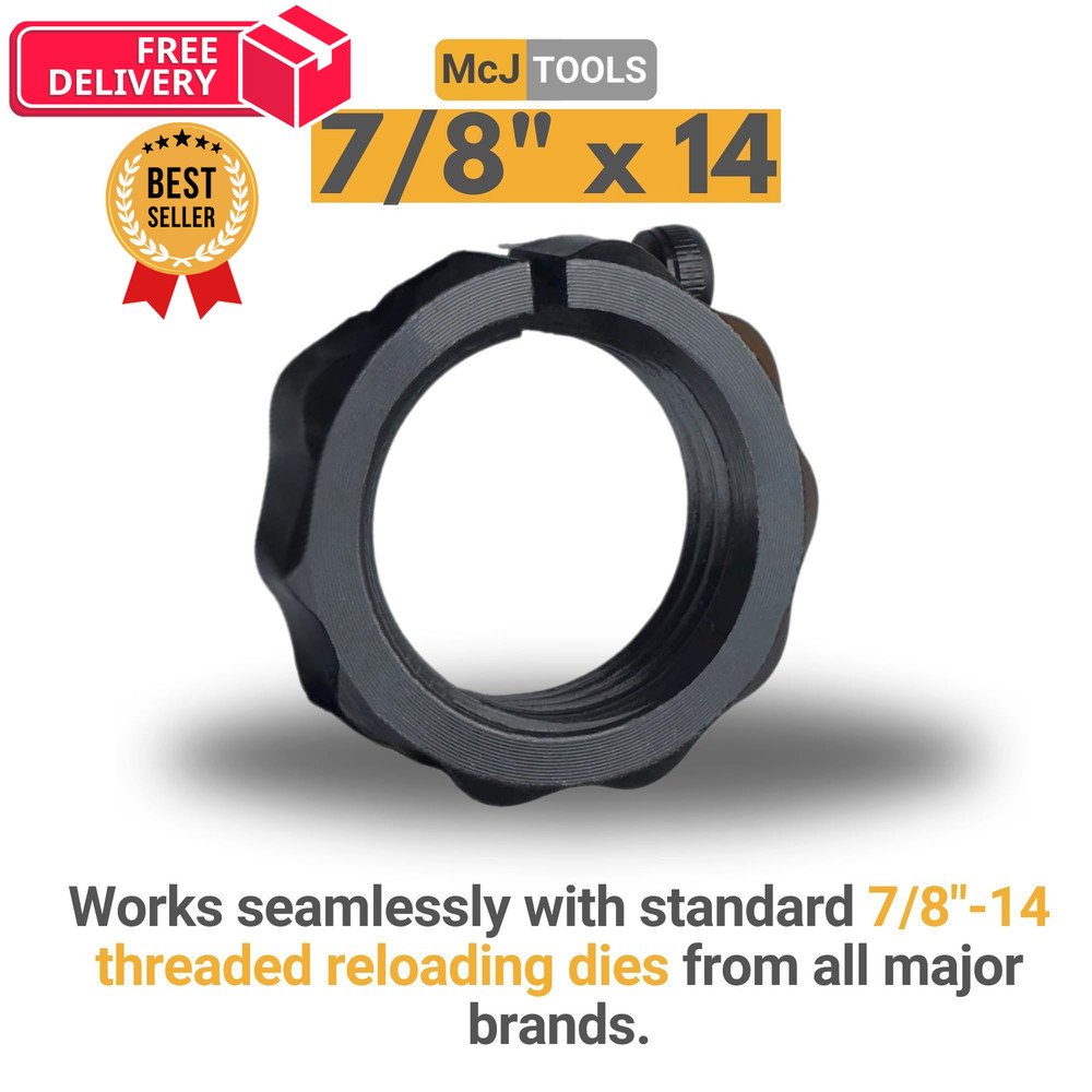 McJ Tools Reloading Die Lock Rings 1st Gen 12pack