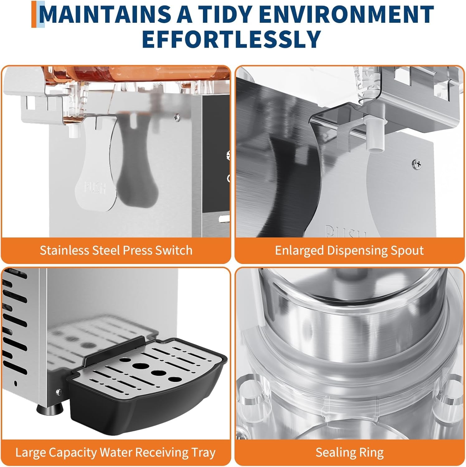 18LX1 Commercial Beverage Dispenser Juice Cold Soda Fountain Machines 150W 115V