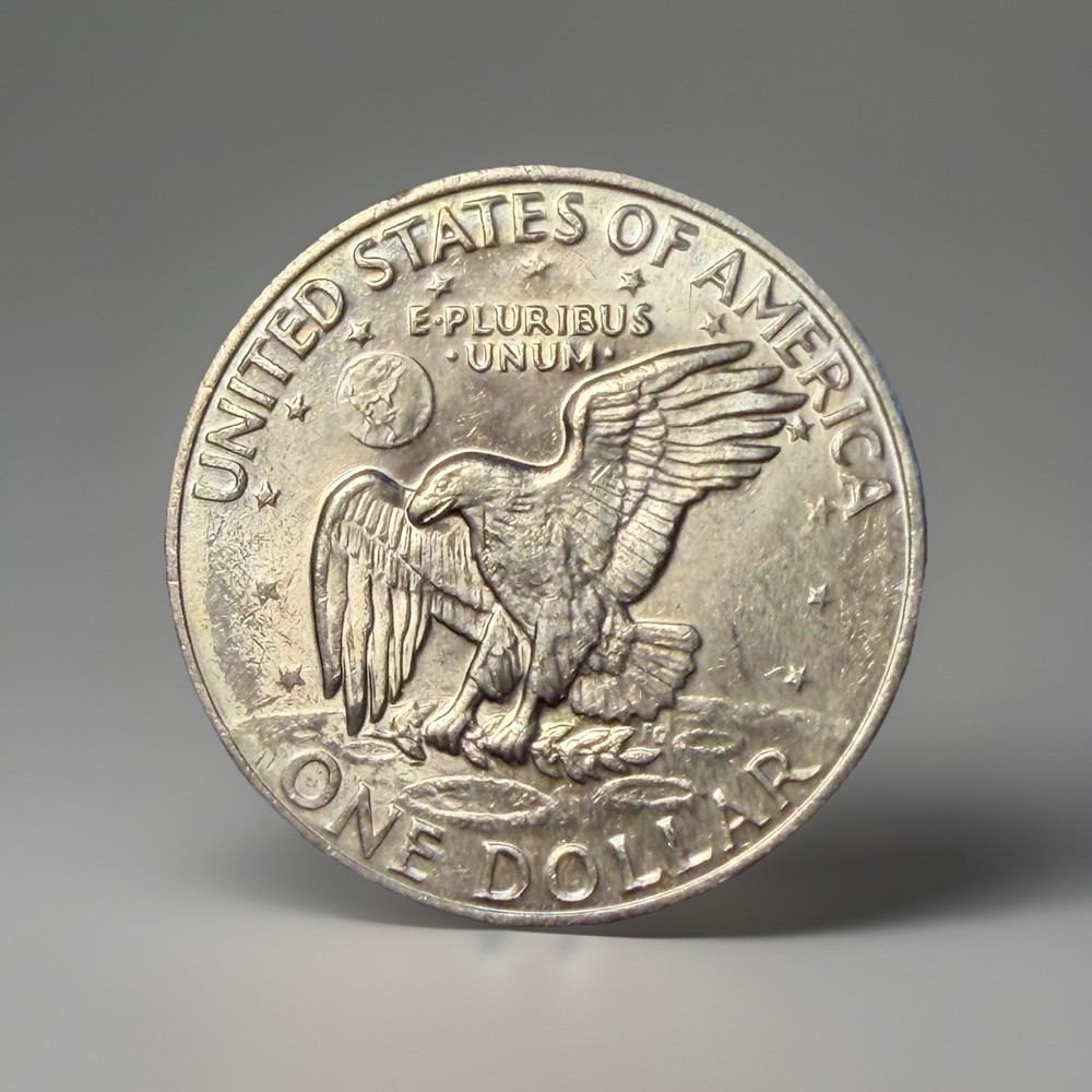 1972-P Eisenhower Ike Dollar - Struck Thru Grease Error