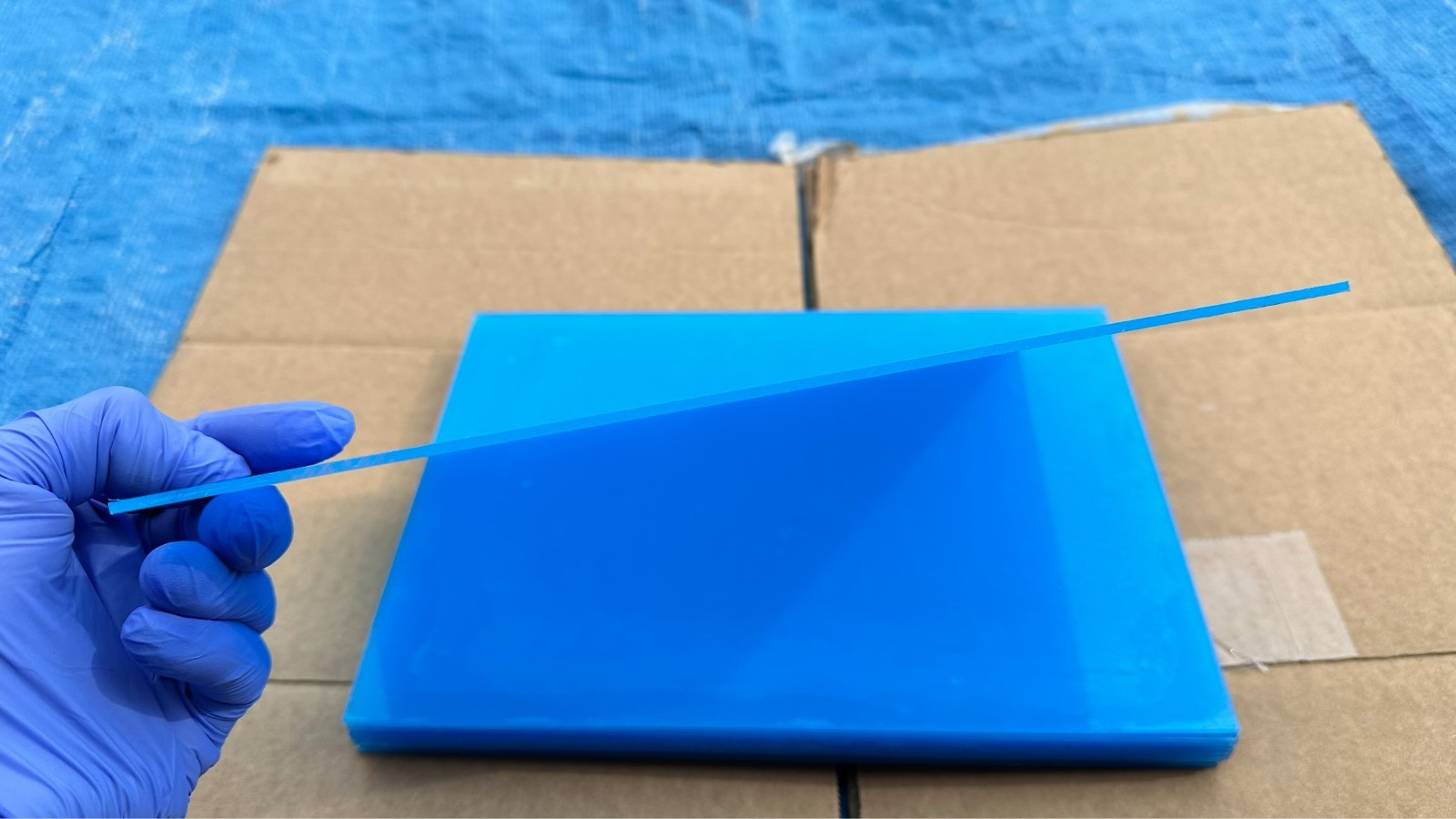 Lot of 102 New Sheets of 10-7/8" x 7-7/8" Acrylic Clear Plexiglass Plexi