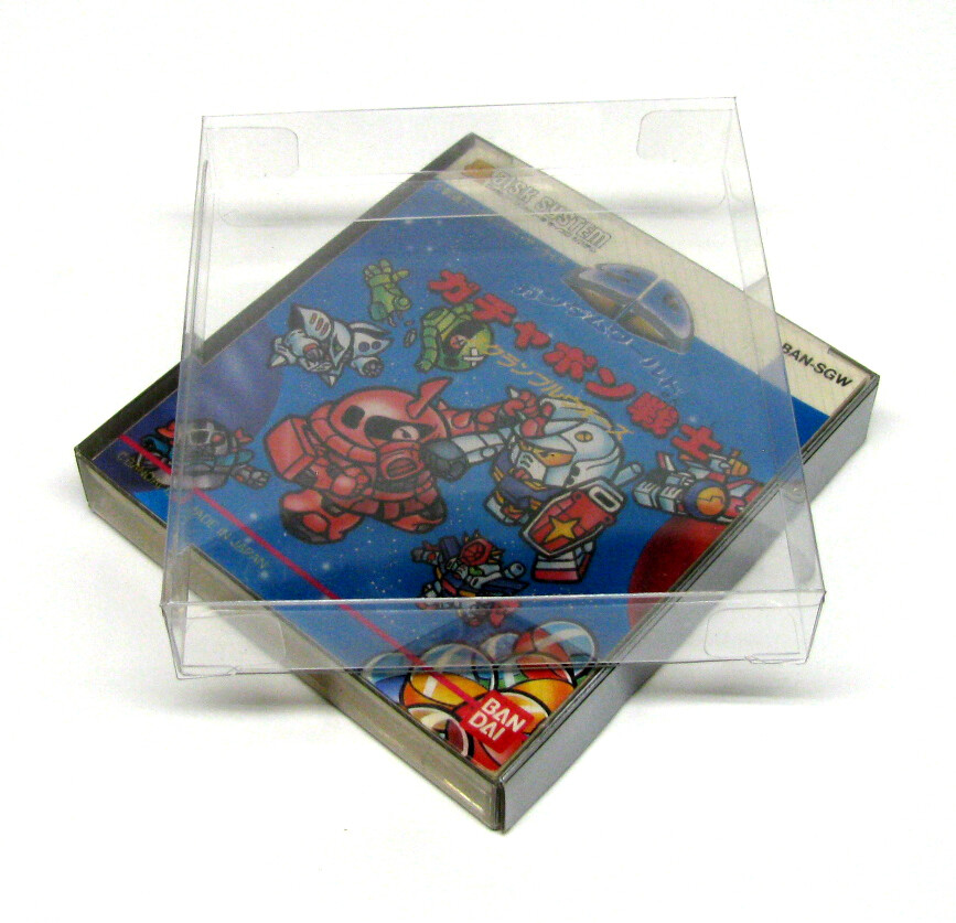 50x NINTENDO DISK SYSTEM CIB GAME - CLEAR PROTECTIVE BOX PROTECTOR SLEEVE CASE