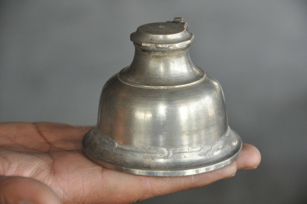 Vintage Brass Handcrafted Fine Solid Different Unique Inkpots