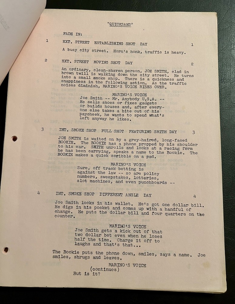 Target: The Corruptors Original TV Script