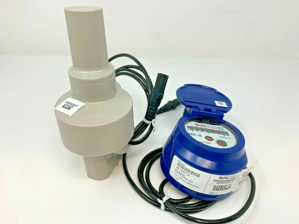 NEW Mueller Water Meter Encoder Register  GWESG-435 with Interface MSW-NODE6-05