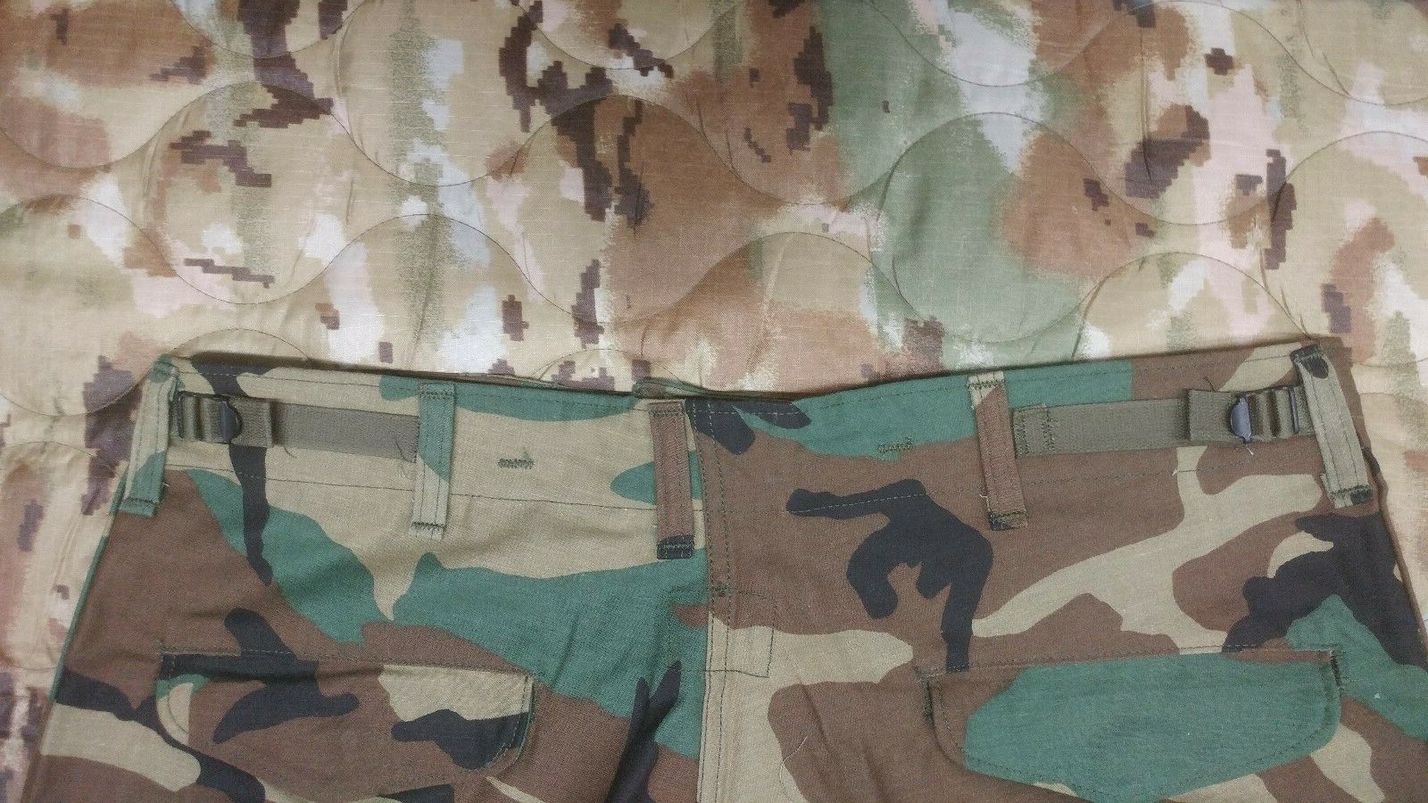 M65 Woodland Cold Weather Field Pants w Liner and Suspenders NOS USGI Med Reg