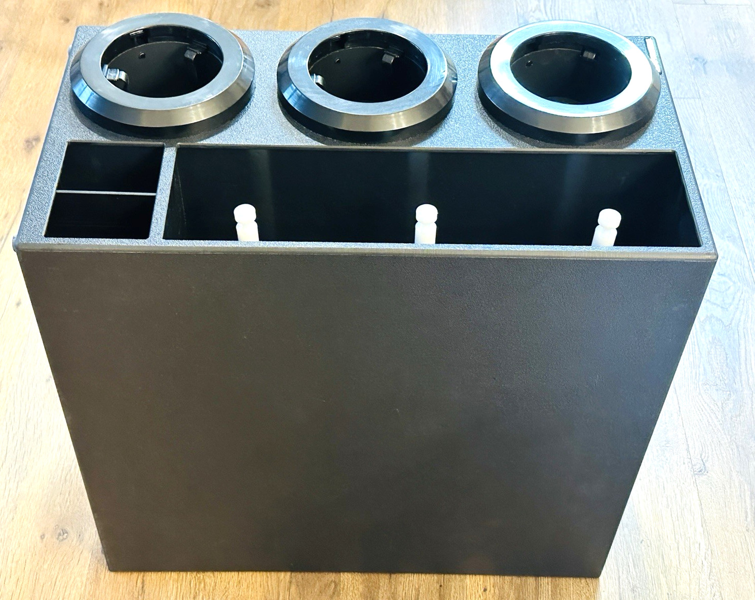 NEW! Dispense-Rite Countertop Cabinet STL-DL-3BT Cup & Domed Lid Dispensers