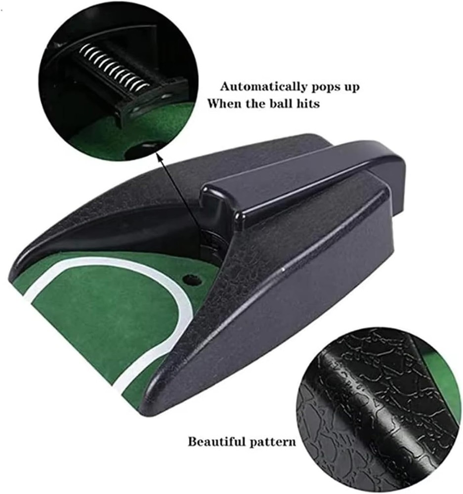 Automatic Golf Putting Cup Ball Return Machine Portable Indoor Training Practice