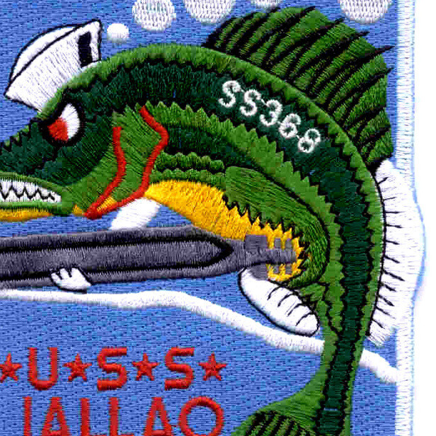 USS Jallao SS-368 Version A Large Patch
