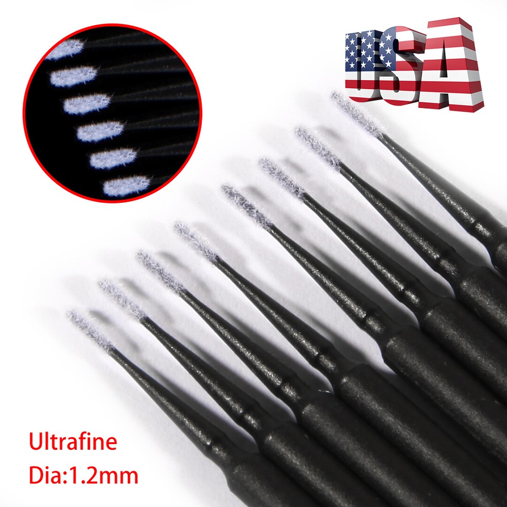 100Pcs Dental Microbrush Disposable Applicators Tips Micro Brush Cleaning 4Size