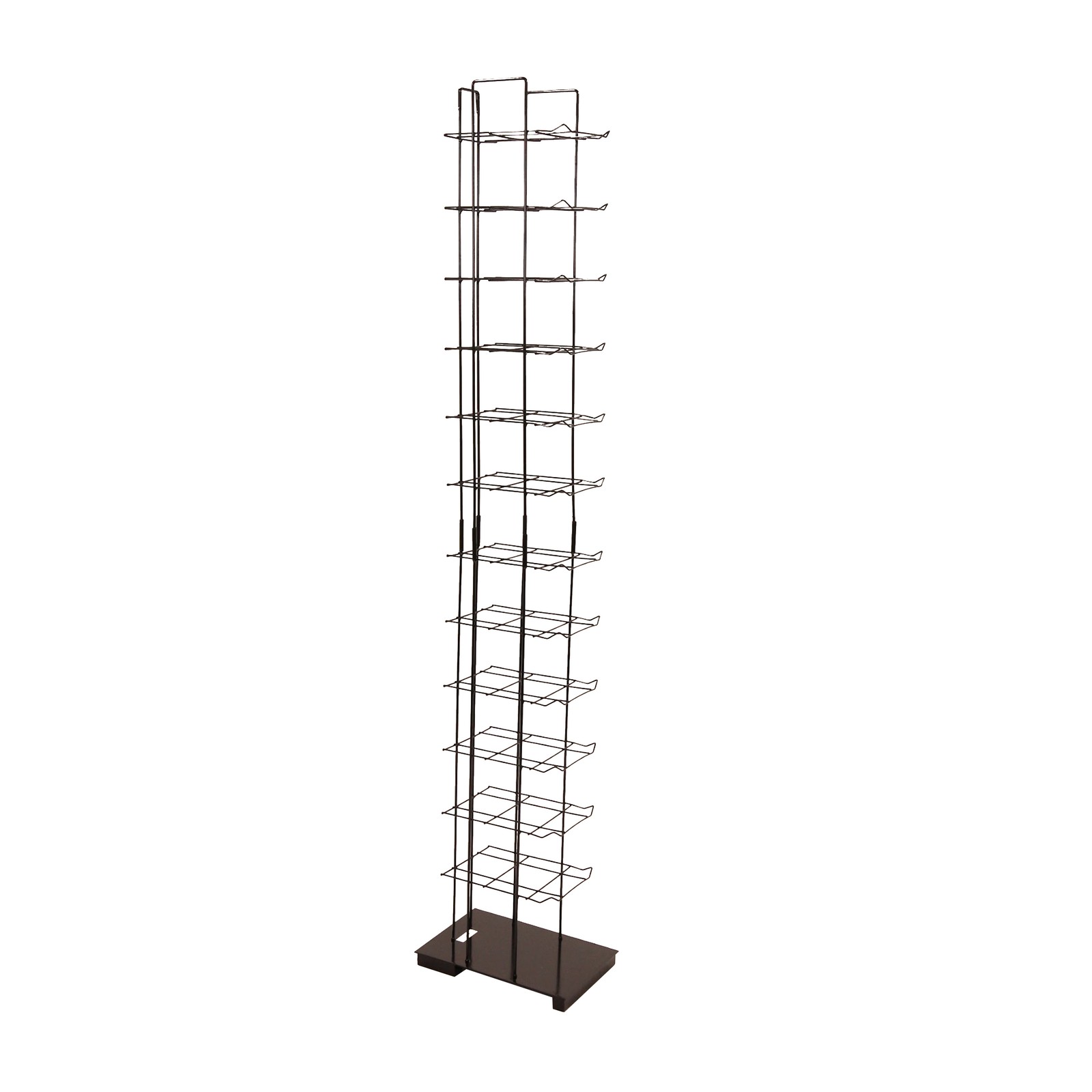 SSWBasics Black Floor Standing Ball Cap Rack and Hat Display Rack - Retail Hat