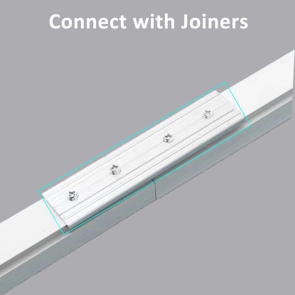 6ft Ceiling Track for Curtains, Never Rust & Enough Rollers and Hooks & Slide...