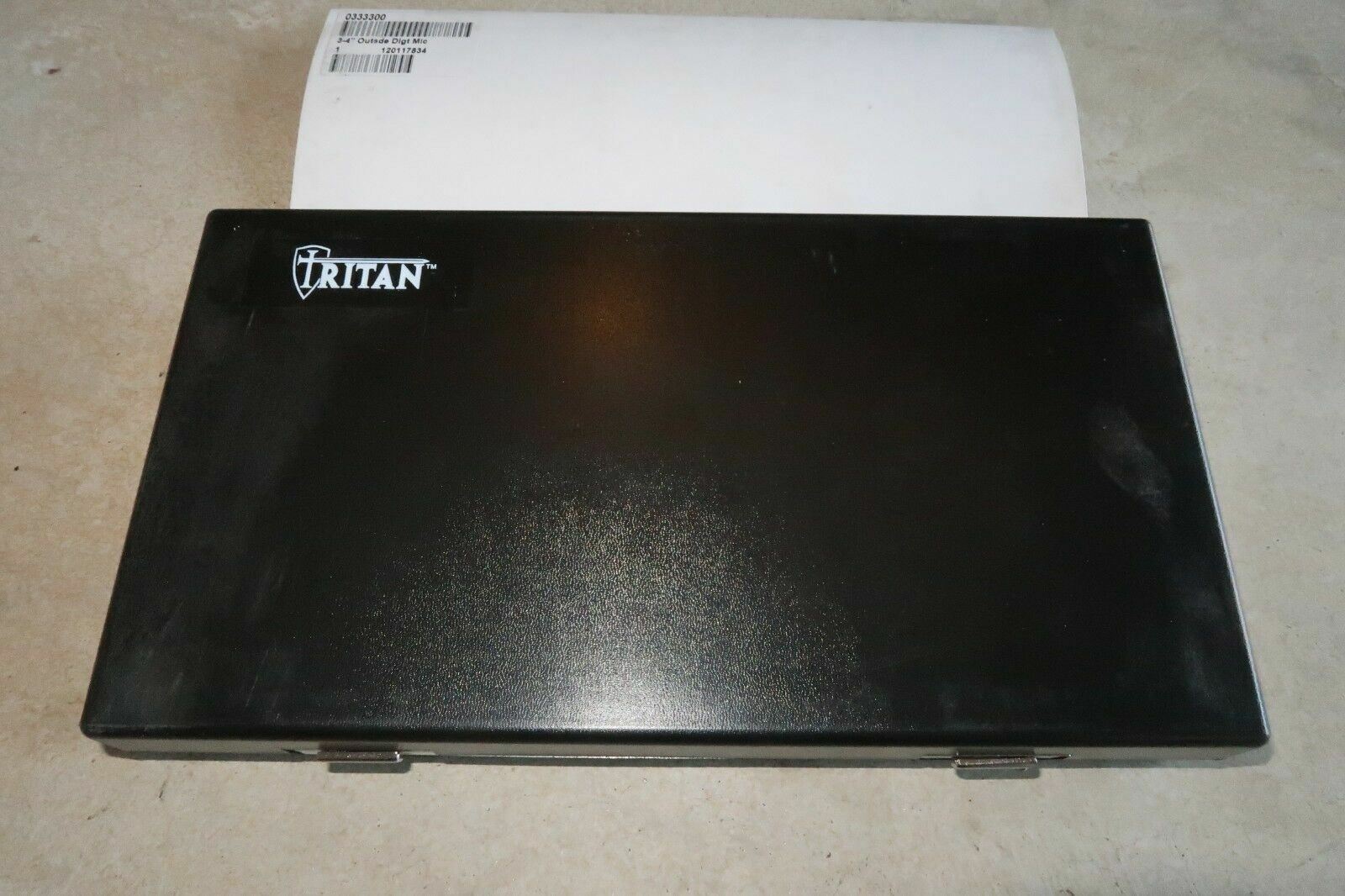 TRITAN 3-4" Range 0.00005" Grad Carbide Stop Digital LCD Outside Micrometer