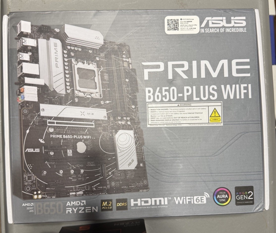 CPU + Motherboard Combo - AMD Ryzen™ 5 7600X + ASUS Prime B650-PLUS WiFi