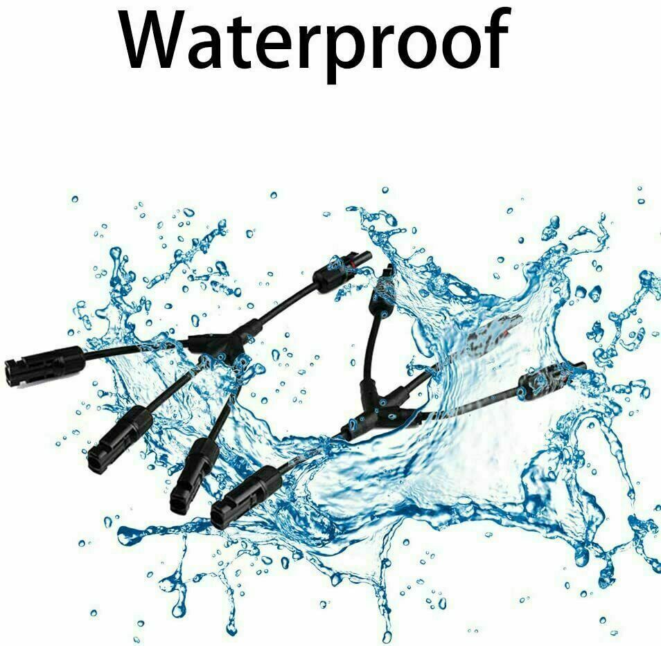 Solar Panel Y/T Branch Cable Connection Waterproof Connector & Charge Controller