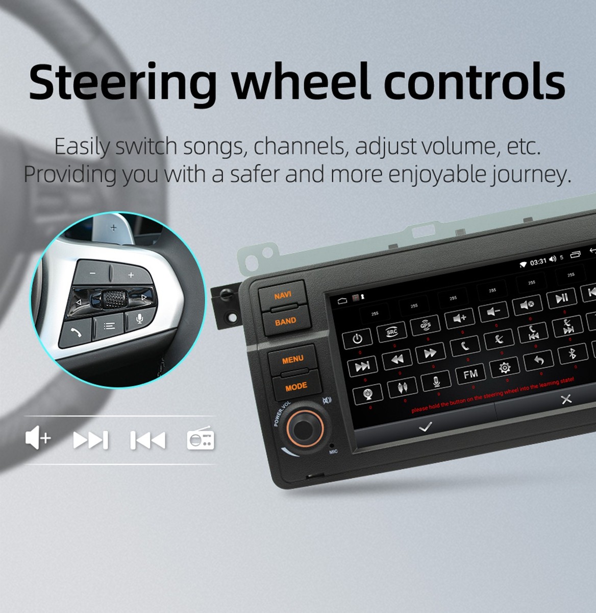 New Android 13 Car Stereo Radio GPS for BMW E46 M3 318/320/325/330/335 1998-2006