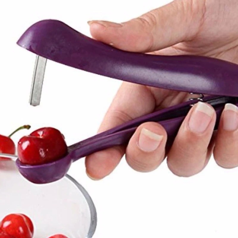New 5'' Cherry Fruit Kitchen Pitter Remover Olive Corer Seed Remove Pit Tool **