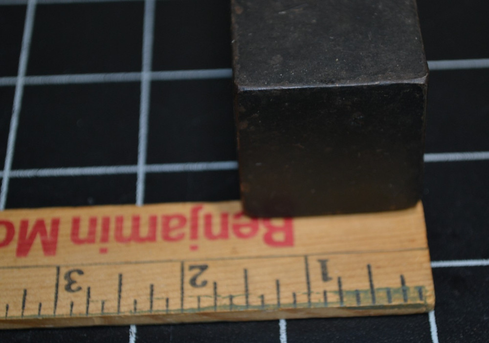 BLACKSMITH SET HAMMER - 1 1/2" SQUARE HEAD - ORIGINAL HANDLE - VERY LITTLE USE