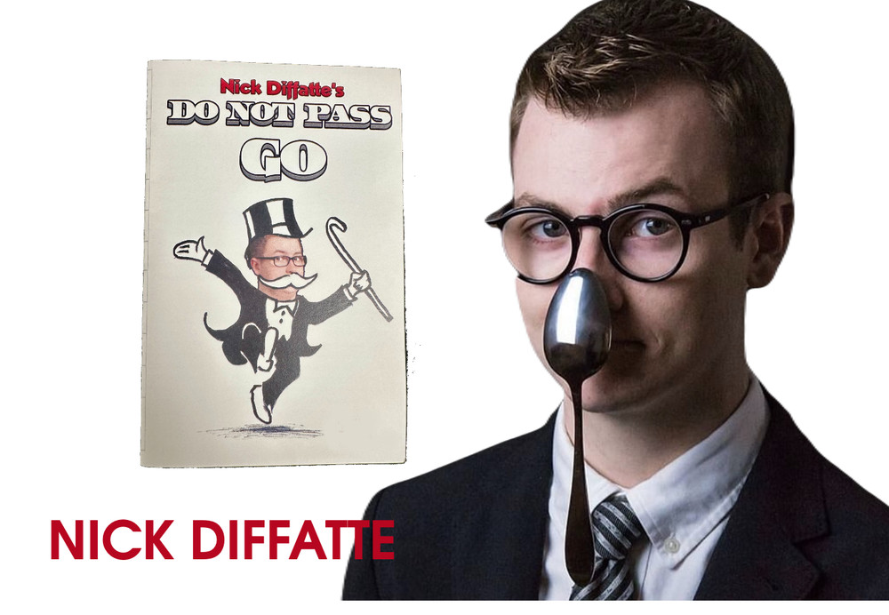 Nick Diffate's Do Not Pass Go is highly visual bill change using play money