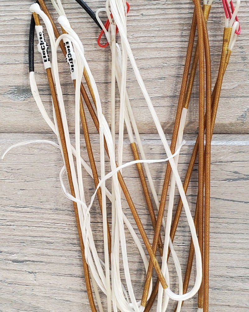 Electric Bowstrings: High Voltage custom compound bow string/cable sets