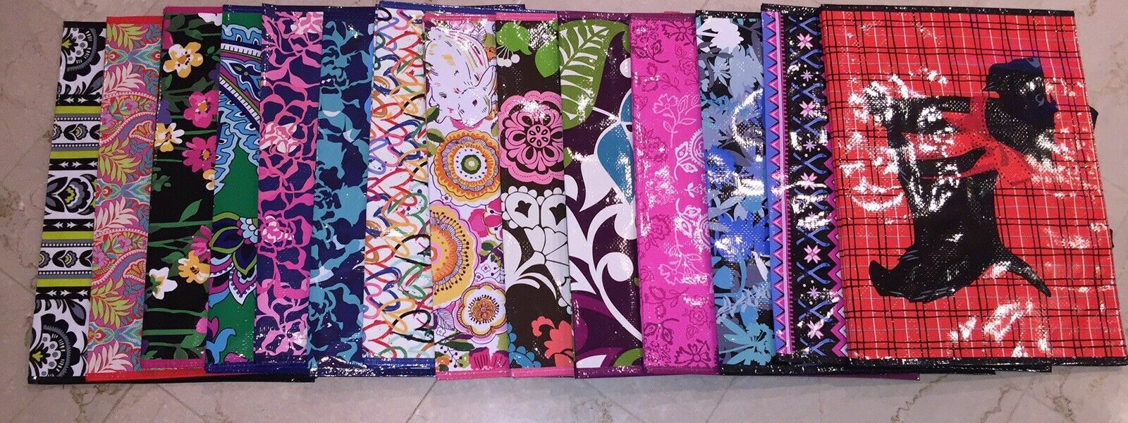 VERA BRADLEY Market Tote REUSABLE SHOPPING BAG Eco #12492 Pick Your Pattern  NWT