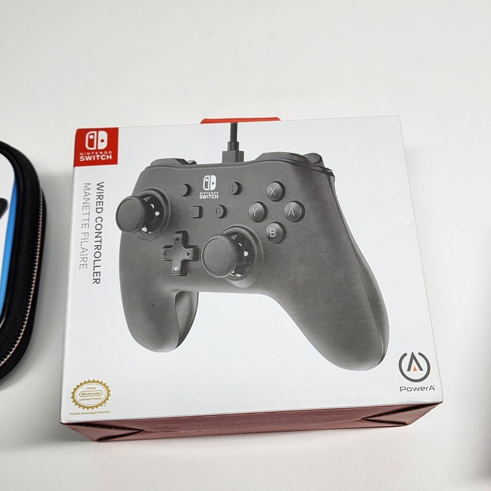 Nintendo Switch Accesory Bundle NEW - Controller, Memory Card, Earbuds, Case....