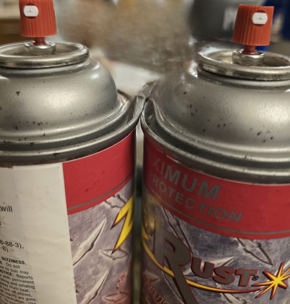 2 Cans Zero Rust - 61SP - Gray Rust Inhibitive Coating - 12oz Aerosol