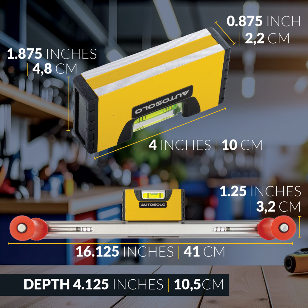 Steering Wheel Level Alignment Tool with Magnetic Torpedo Level