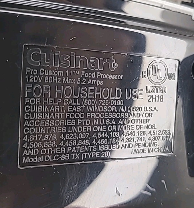 Cuisinart Pro Custom 11 Food Processor Motor Base Replacement Tested Working