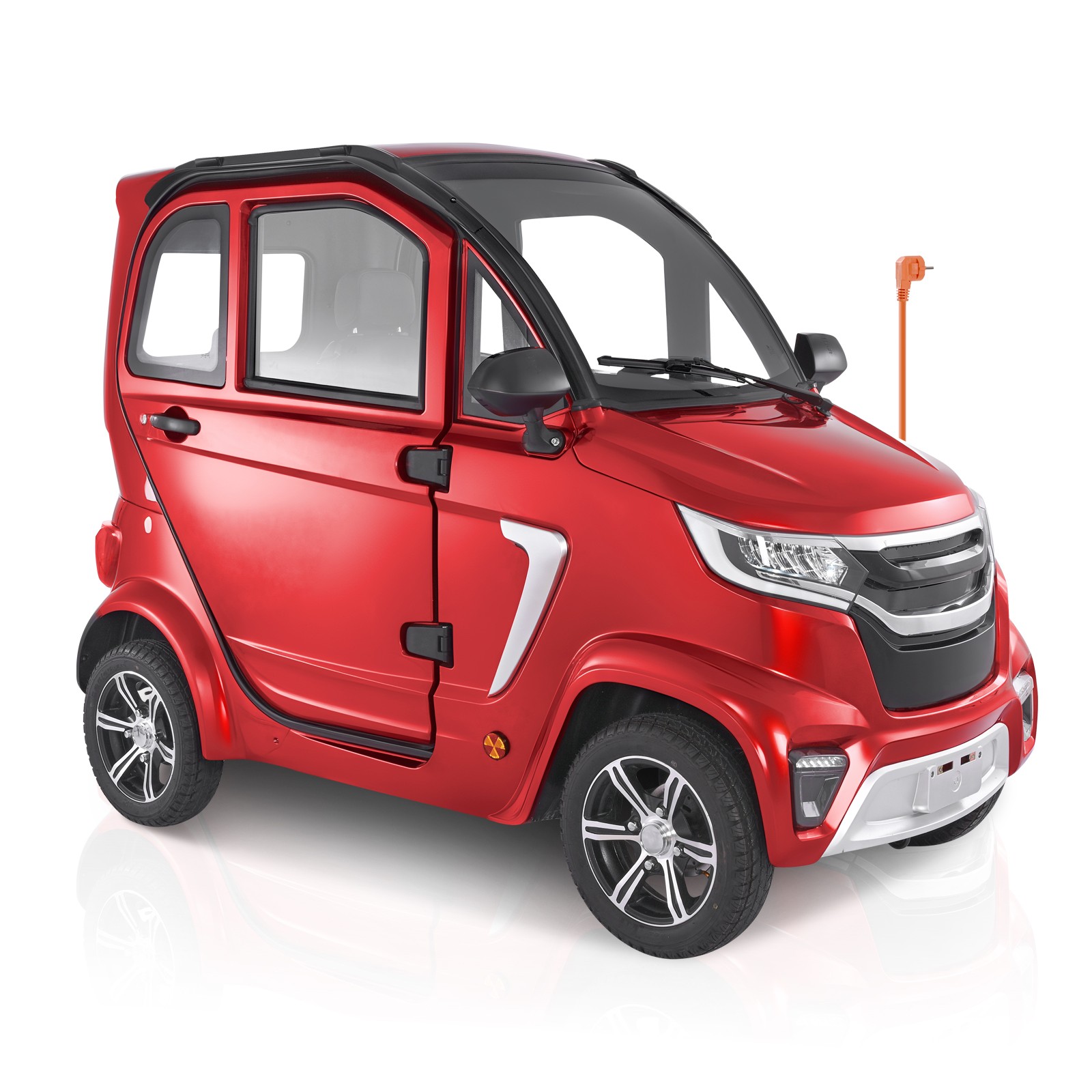 VEVOR 4-Wheel Enclosed Mobility Scooter for Seniors 660lbs Capacity 3-Seater