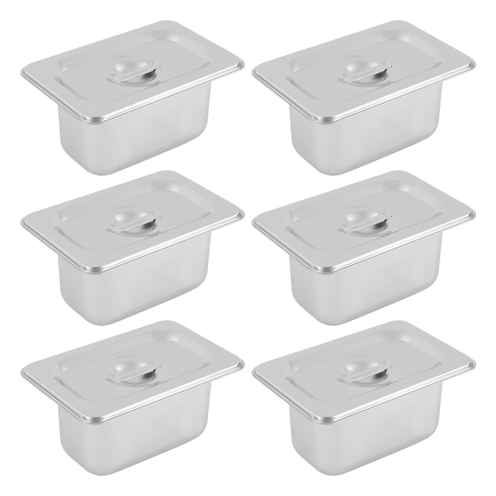 6 pcs Stainless Steel Food Storage Containers with Lids Leakproof, Stackable