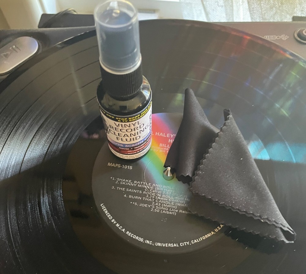 Vinyl Record Cleaning Solution Made in Oz plus Microfibre Cloths Free Post