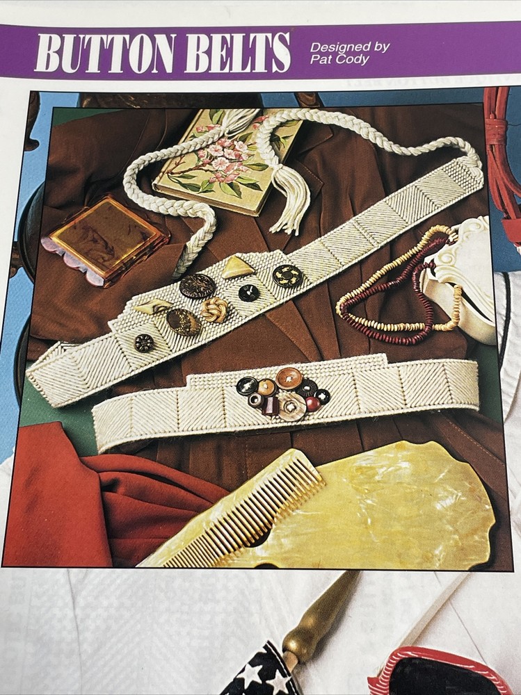 Annie's Attic Button Belts Plastic Canvas Pattern