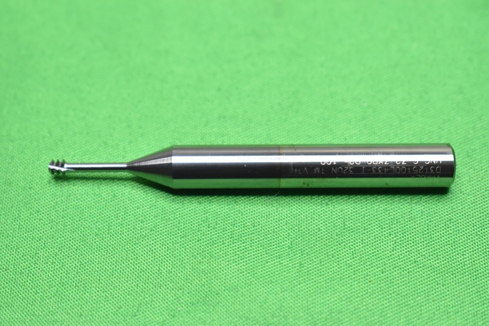 Vargus Solid Carbide Helical Flute Thread Mill (80264) #6-32, 3FL,.25" Shank NOB