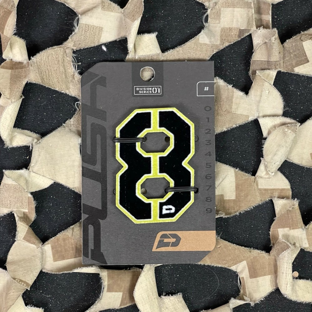 NEW Push Division Number Patch #8 - Lime