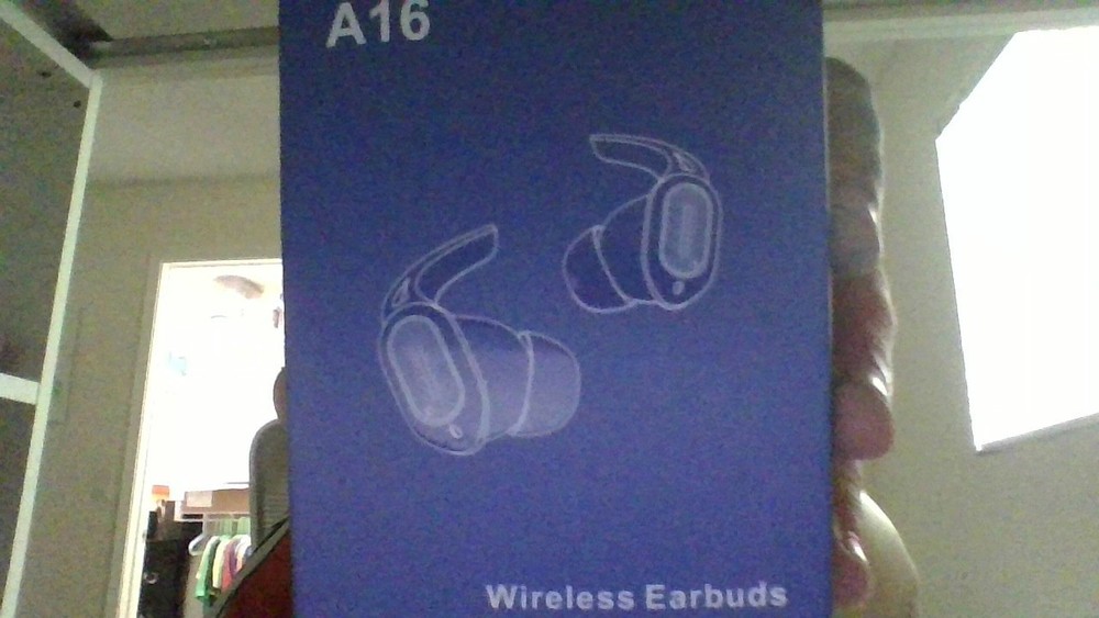 A16 wireless earbuds black color new condition