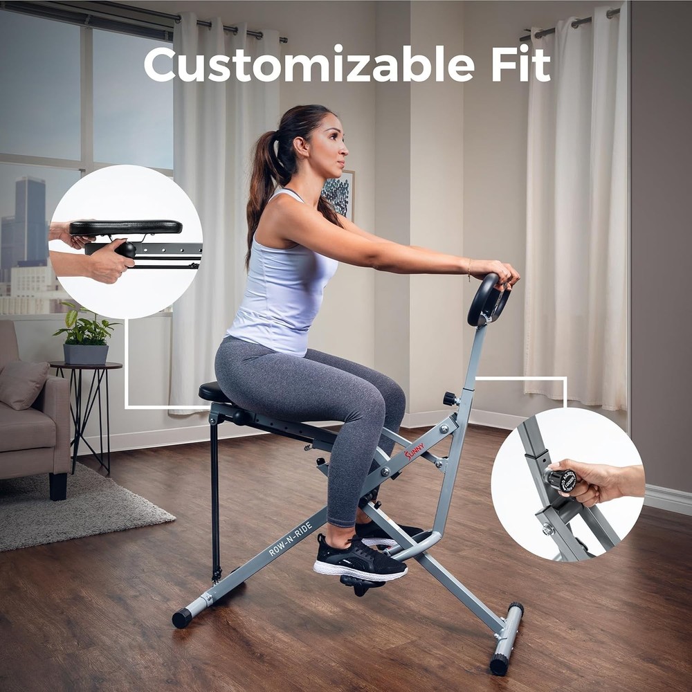 Customizable Squat Angle Options, Row-N-Ride Glute Trainer