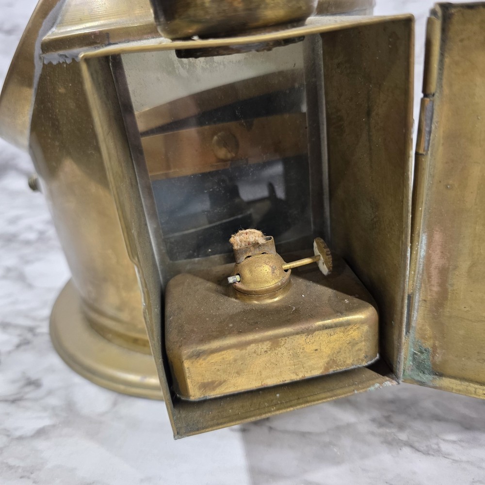 SHIP BINNACLE brass w/latern feature Solid Brass Read Description
