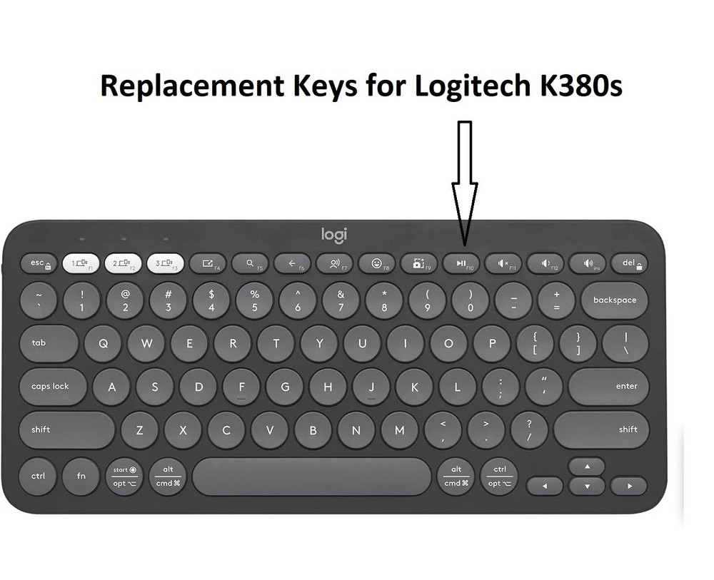 Logitech Pebble Keys 2 K380s Bluetooth Keyboard Replacement Key Button Part Keys